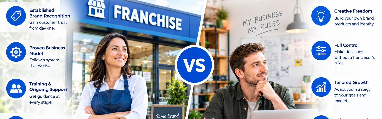 Buying a Franchise Vs Starting a Startup